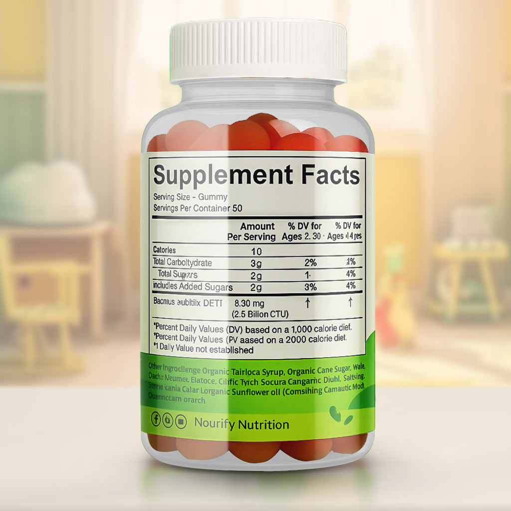 Nourify - Organic Kids Probiotic Gummies