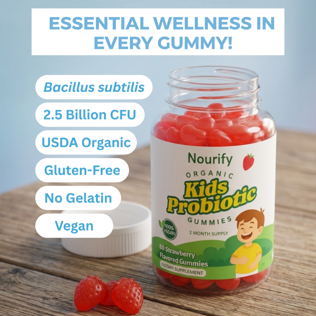 Nourify - Organic Kids Probiotic Gummies